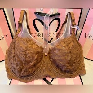 Victoria's Secret Bra Unlined Dream Angels 38DD Cocoa Brown